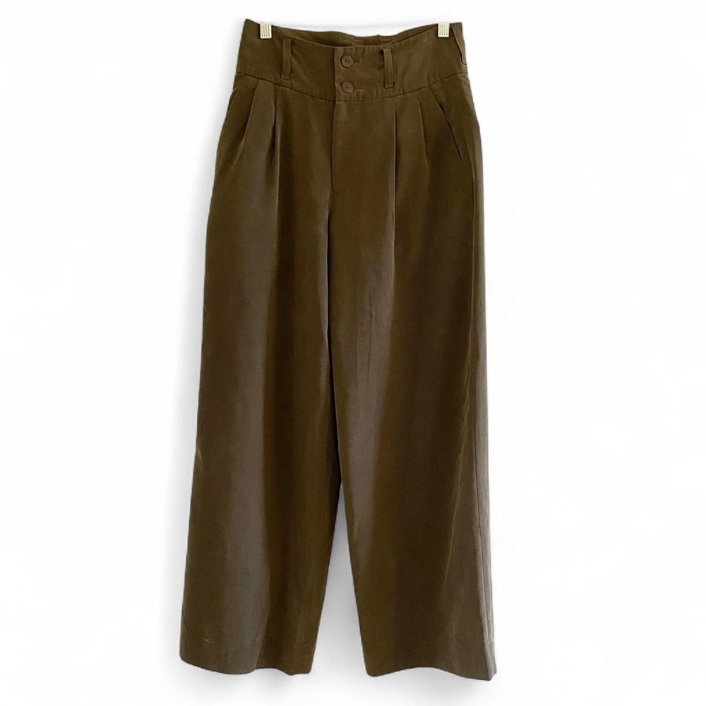 Issey Miyake green brown trousers pant